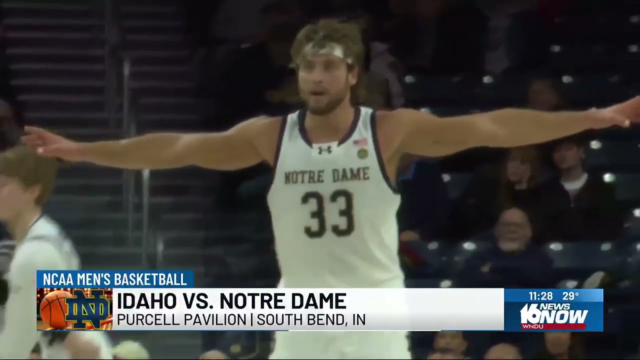 HIGHLIGHTS: Notre Dame men's basketball beats Idaho 80-65