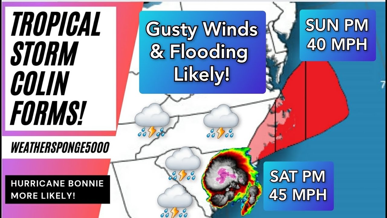 Tropical Storm Colin Forms!