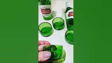 DIY Cut Glass Bottle at Home Easily / No any tools 😱 #diy #craft #yt #glassbottles #shorts #ytshorts