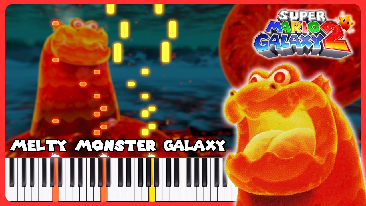 Melty Monster Galaxy ~ Super Mario Galaxy 2 | Piano (+ Sheet Music)