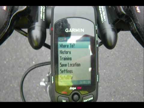 Afvigelse Springboard Tåre Garmin Edge 705 Cycling GPS - On Street Routing - YouTube
