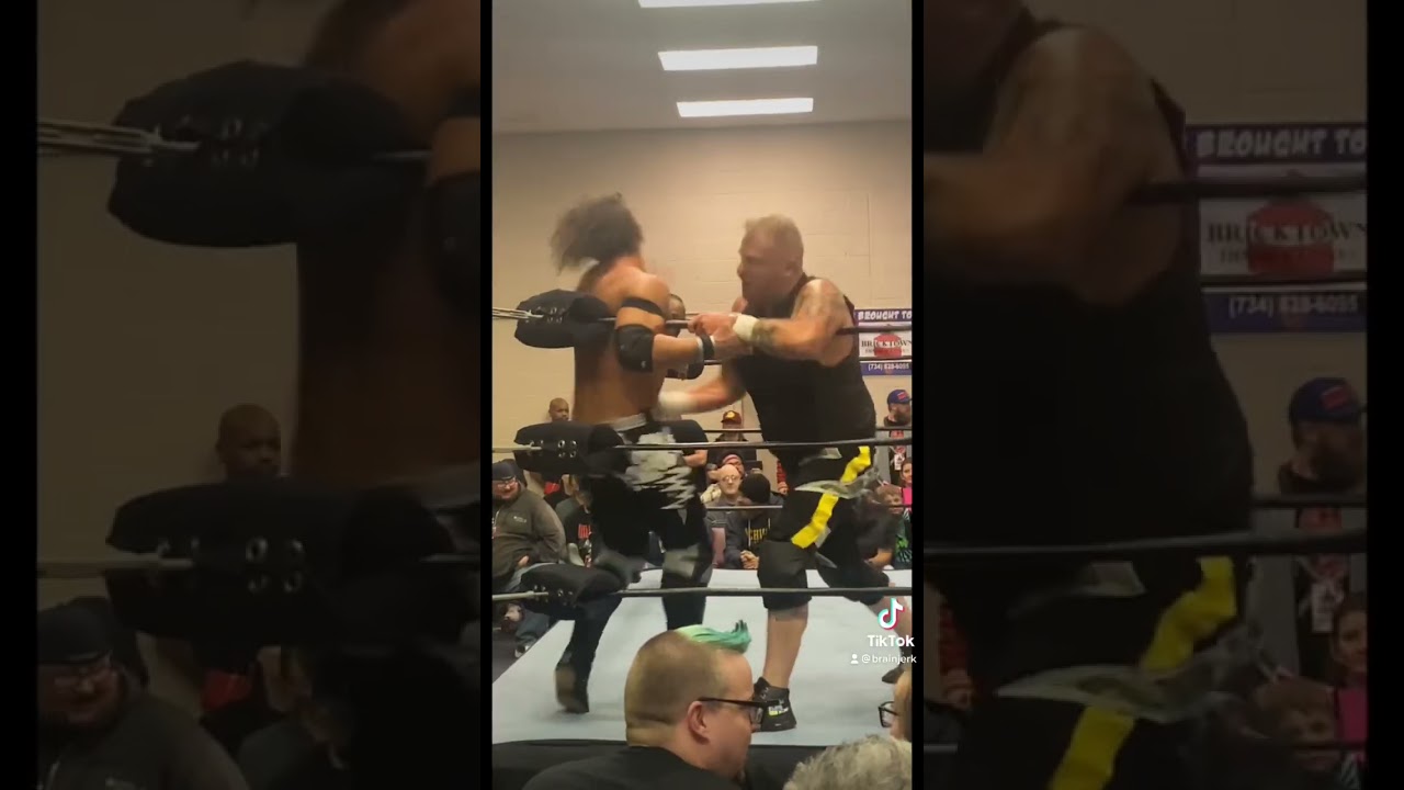 Insane Wrestling Revolution.  Tag Team Titles.   Death Threat Army v Motor City Machine Guns