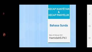 B Sunda kelas 4: kecap kantetan Jeung kecap panyeluk