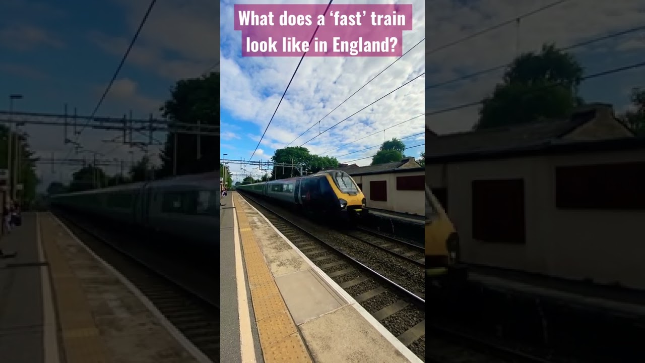 What does a fast train look like in ENGLAND? Penkridge Station YouTube