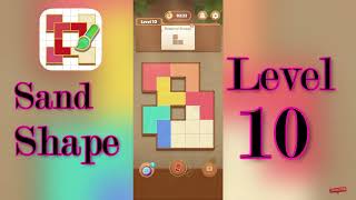 Sand Shape Level 10 Walkthrough 🔶 | Geometric Logic Puzzle Solution | MiniBoss