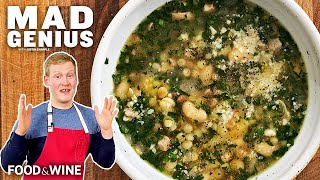 How to Make the Ultimate Spring Herbs Soup with Fregola and Pancetta | Mad Genius