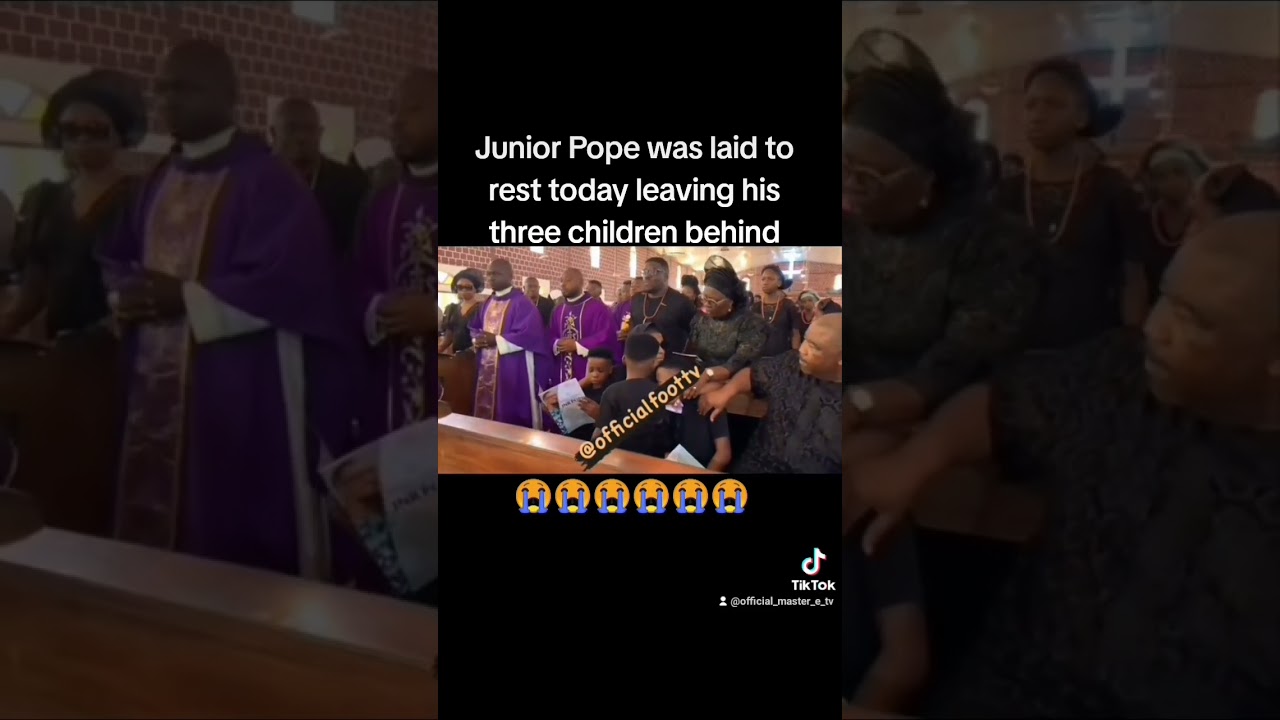 I have three children" Junior Pope look at them 😭😭