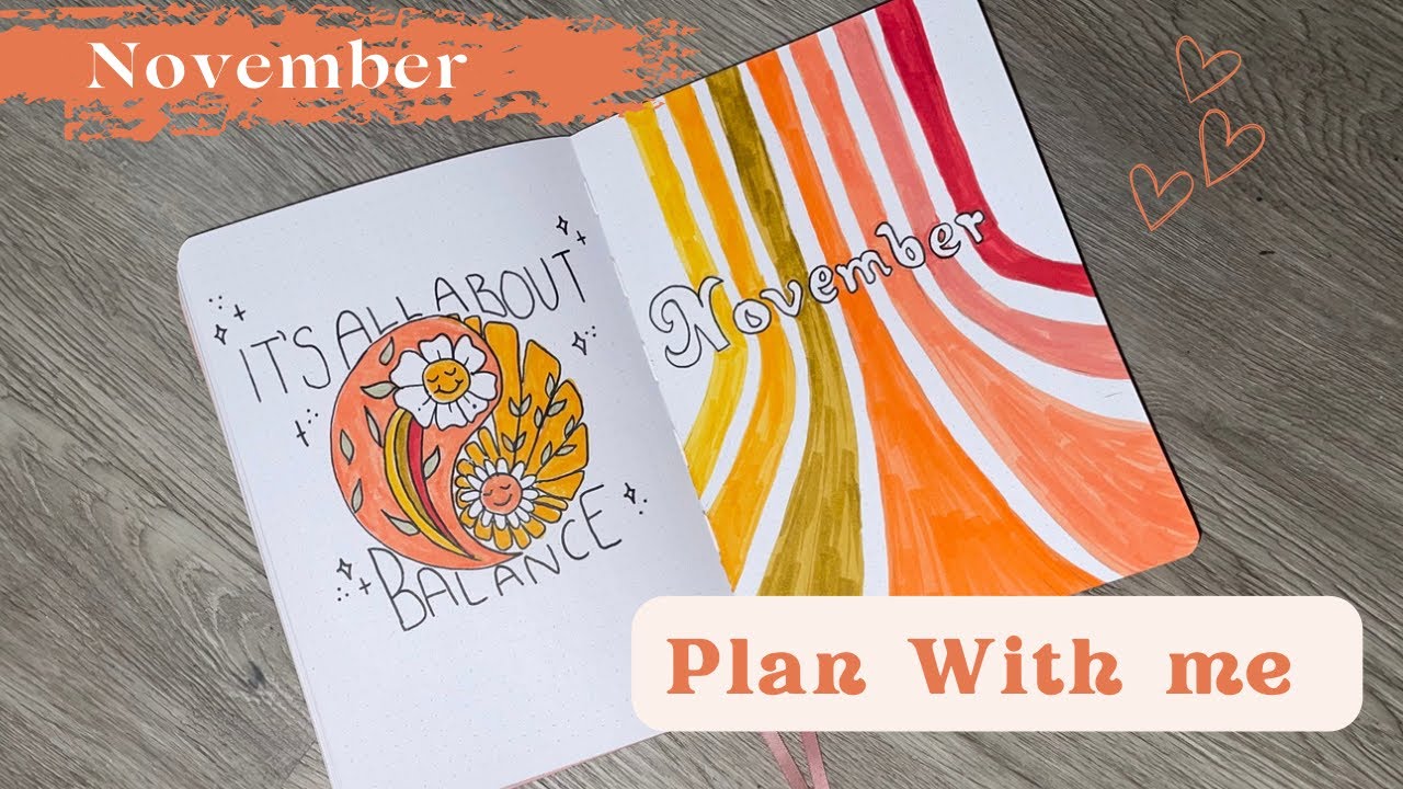 November PWM // 70’s Theme Bujo // Monthly Set up 💕