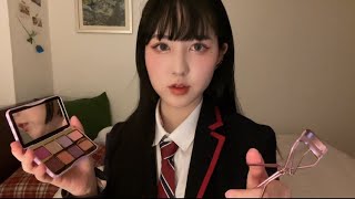 ASMR Friend does your amusement park makeup on your screen Roleplay(Realistic! )sub⭕