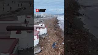 Así quedaron las playas de Coquimbo tras el sistema frontal de Chile