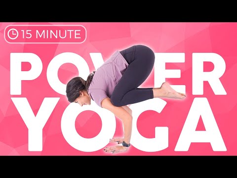 15 minute Intermediate Power Yoga | Arm Balances: Crow & Side Crow