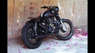 Royal Enfield Classic 500 - Stealth Black custom Modified