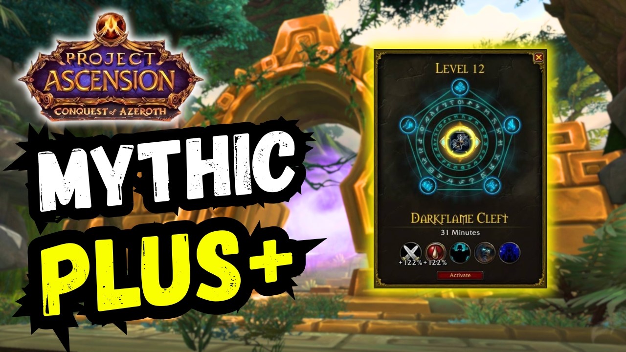 WE GOT BUFFED! Mythic Plus day 1 (Templar Oathkeeper Tank) CoA Ascension WoW