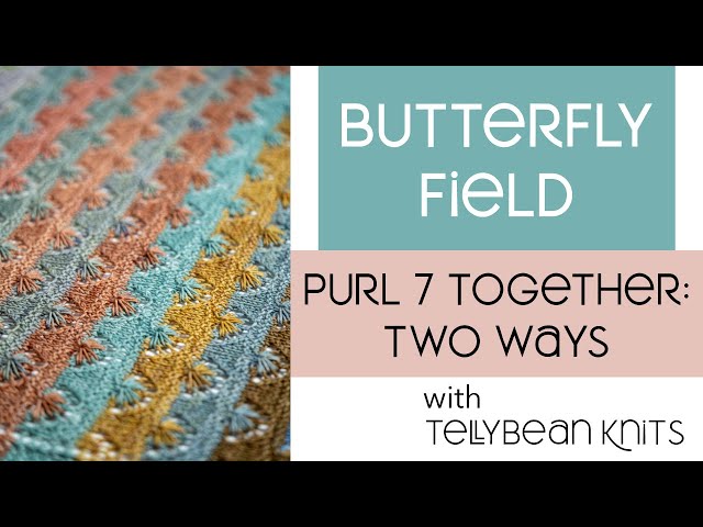 purl 7 together (p7tog) TWO WAYS - YouTube