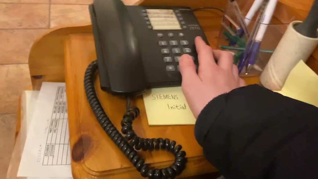 Siemens Euroset2010 Digital Corded Telephone - Initial Checkout.
