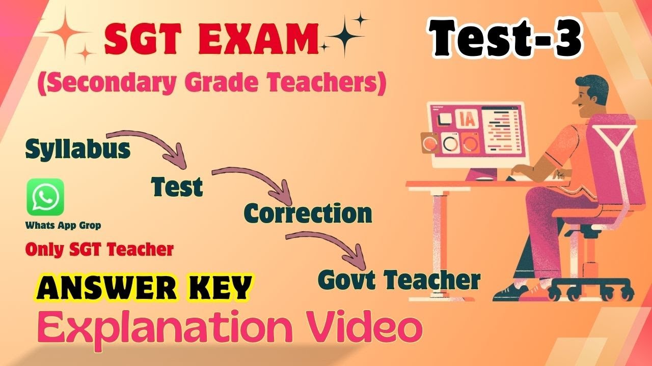 SGT Exam | Test - 3 | Answer Key 2026 | Online , Direct Test Batch | Admission Going | 10,000+ Qns