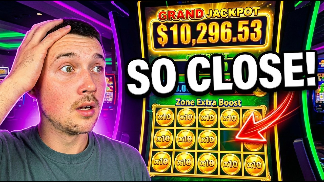 ALMOST HIT $10,000 JACKPOT on Slots… This Was INSANE!