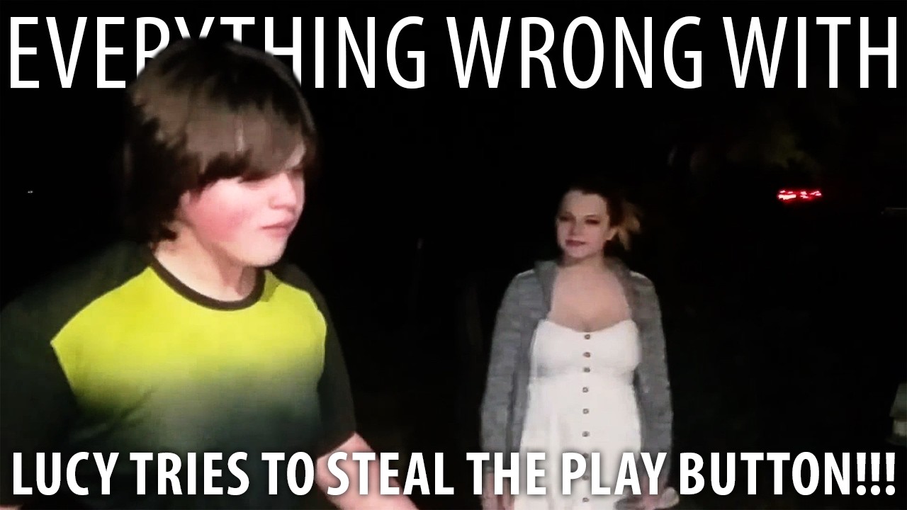 Everything Wrong With LUCY TRIES TO STEAL THE PLAY BUTTON!!! in 4 Minutes Or Less! | Violette1stSins