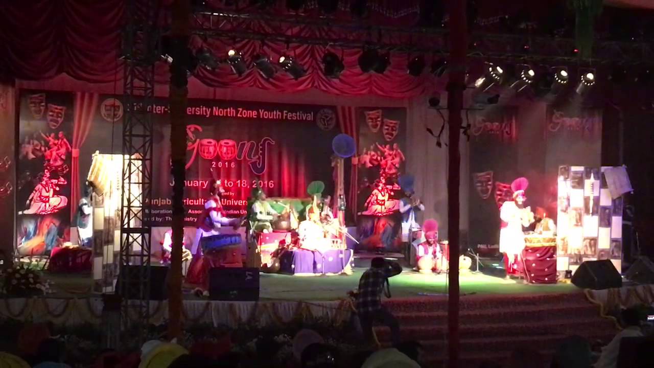 Goonj 2016 LPU punjabi folk orchestra performance at PAU,ludhiana