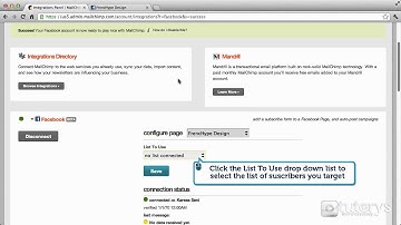 How to add a MailChimp signup form to a Facebook Page?