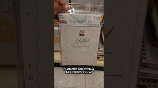 It's just something about a new planner... #planner #hobbylobby #a5planner