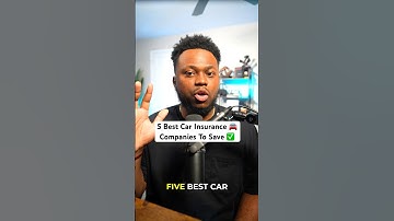 5 Best Car Insurance Companies To Save Money 🚘✅ #personalfinance #carbuying #cars #moneysavingtips