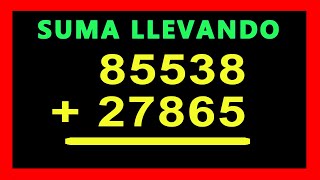 ✅👉 Suma con llevadas de 5 cifras