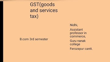 Chapter-1 tax structure in India(part-1)for b.com 3rd sem