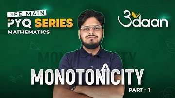 Monotonicity (Part-1) | Previous Year Questions for JEE Main 2024 -  Udaan PYQ Series | @ALLENJEE