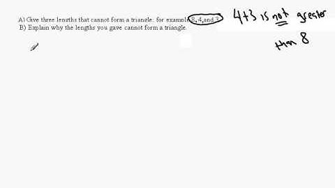 Triangle inequality (Sum of any two sides greater than the third side)