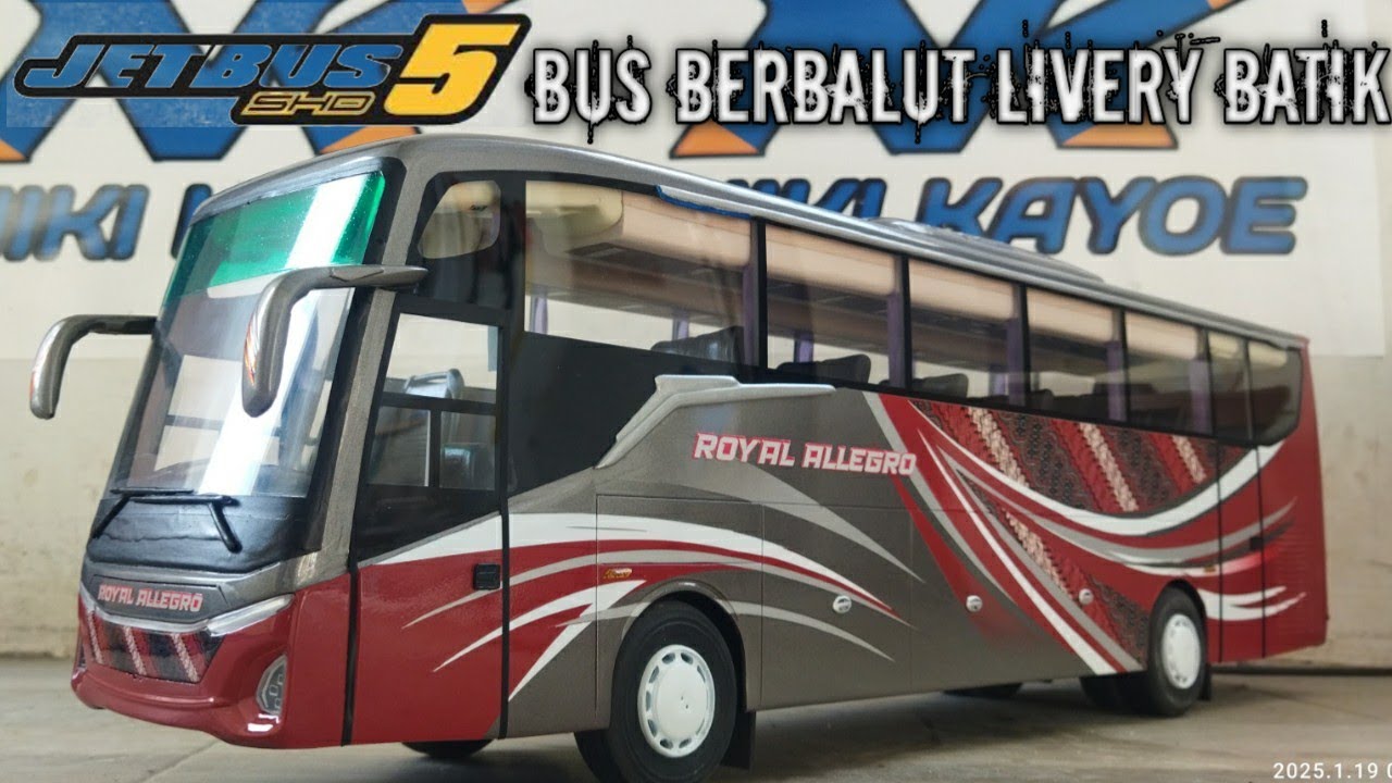 MINIATUR JETBUS 5 PAKAI LIVERY BATIK NUSANTARA