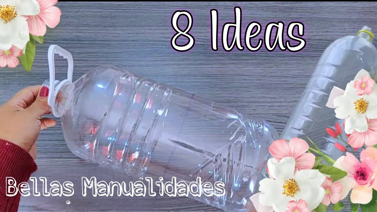 8 MARAVILLOSAS IDEAS para RECICLAR BOTELLAS / ORGANIZA y DECORA Tu Hogar con Tus MANUALIDADES / DIY
