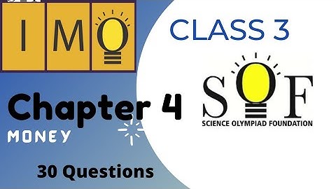 class 3 IMO Chapter 4 Money | mathematical reasoning questions with solution
