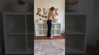 We love toy rotation day! #toddlermom #momlife #cleanwithme #playroom #sahm