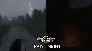 Kingdom Come Deliverance II - Rain & Night horse riding