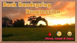 Back Handspring Progression