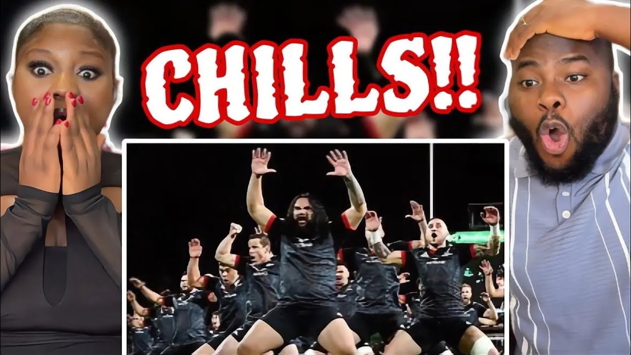 Реакция иностранцев на выступление группы MAORI ALL BLACKS HAKA.