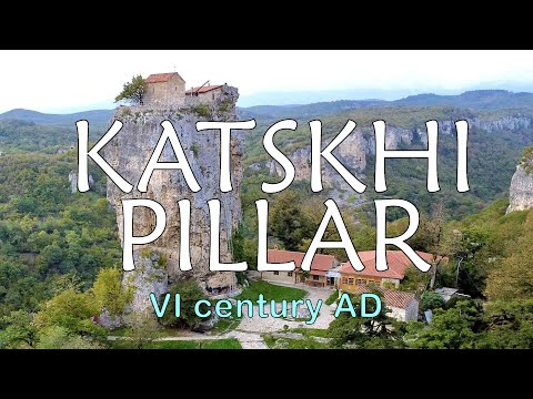 The Katskhi Pillar is a unique monument of Georgian architecture #georgia #pilgrimage #churches
