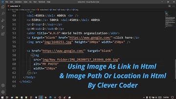 Using Image As Link In Html & Image Path Or Location In Html |Bangla Video Tutorial On Webdesign : 6