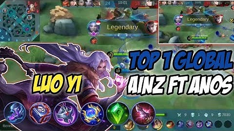 GAMEPLAY LUO YI BEST BUILD 2021 | TOP GLOBAL 1 LUO YI - MOBILE LEGENDS