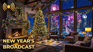 🎆 NA ŻYWO Odliczanie do Nowego Roku 2026 | Przytulna noc, fajerwerki, ciepłe światła | 4K screenshot 2