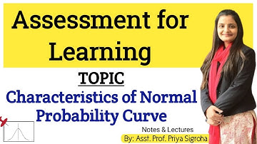 Characteristics of Normal Probability Curve (NPC) | Assessment for Learning | B.Ed Notes and Classes