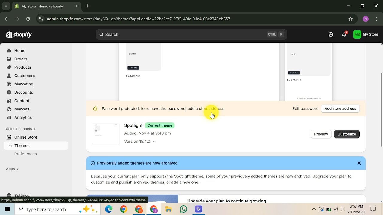 Как выбрать тему Shopify
