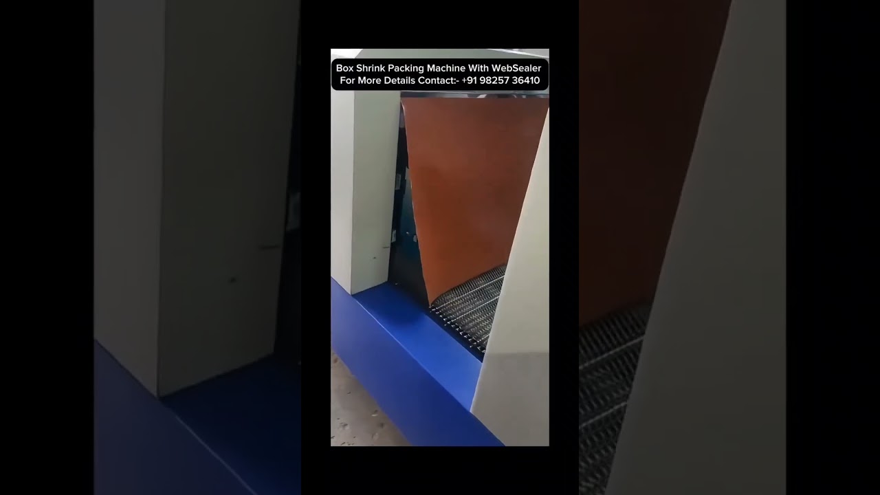 Box Shrink Packing Machine With Web Sealer for Submercible motor pump packing