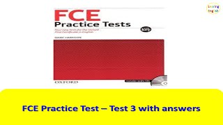 16-  FCE Listening Test 3 with answers