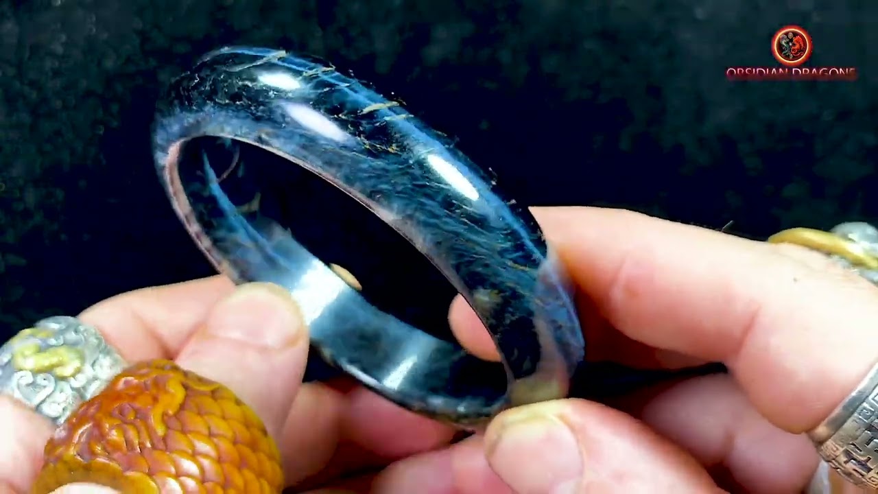 Bracelet Jonc en Œil de Faucon - Pierre Naturelle Certifiée