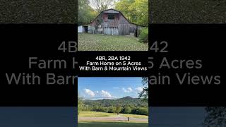 4BR/2BA 1942 Farmhouse w/ Mountain Views | Auburntown, TN Auction Oct 15th