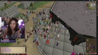 Pokimane gets baited (Old School Runescape)