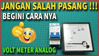 Cara Memasang Volt Meter Analog - Khusus Panel Listrik