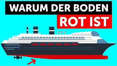 Warum sind die Schiffe unten rot?